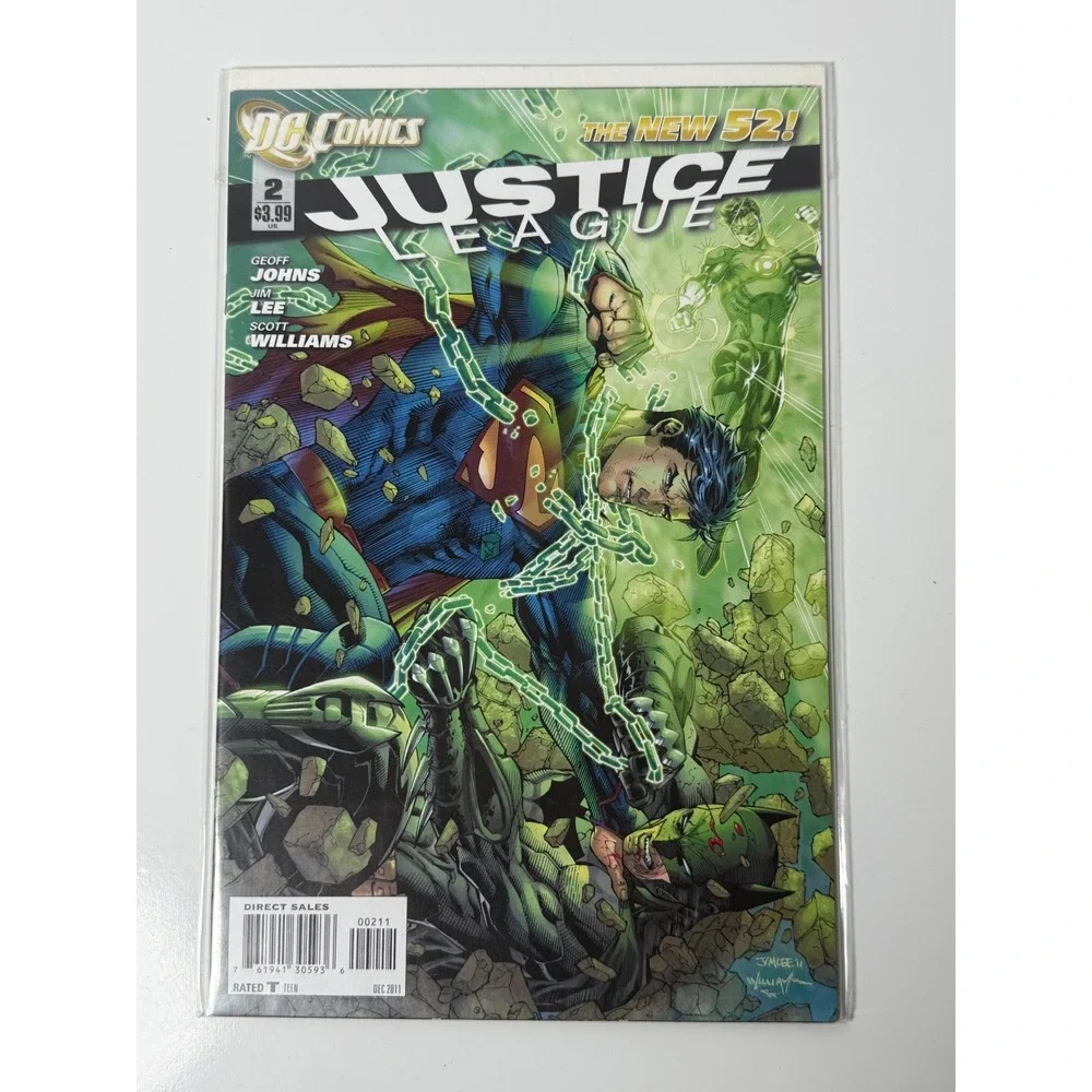DC Comics Justice League 2 The New 52 Jim Lee Geoff Johns Superman Batman 2011